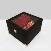 Leather Chocolate & Flower Box – Elegant Gift Option