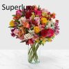 Smile Colorful Flower Vase – Cheerful Arrangement for Birthdays and Celebrations