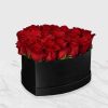 Ghalbi Rose Flower Box – Heart-Shaped Bouquet for Anniversaries