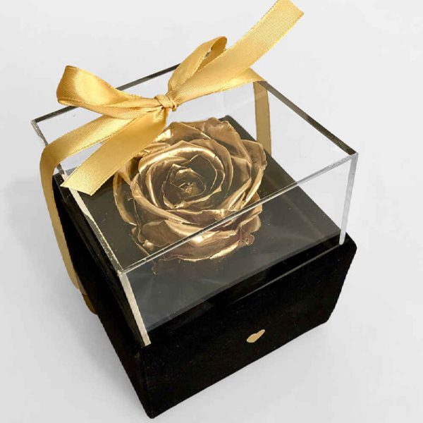 Golden Eternal Rose Box Model Jooya