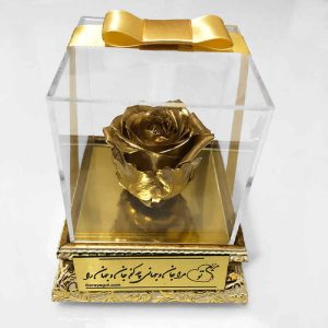 Golden Eternal Rose Box Model Sofi
