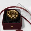 Proud Golden Eternal Rose Box – Regal Gift for Milestone Celebrations