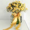 Narcissus and Gypsophila Flower Pot