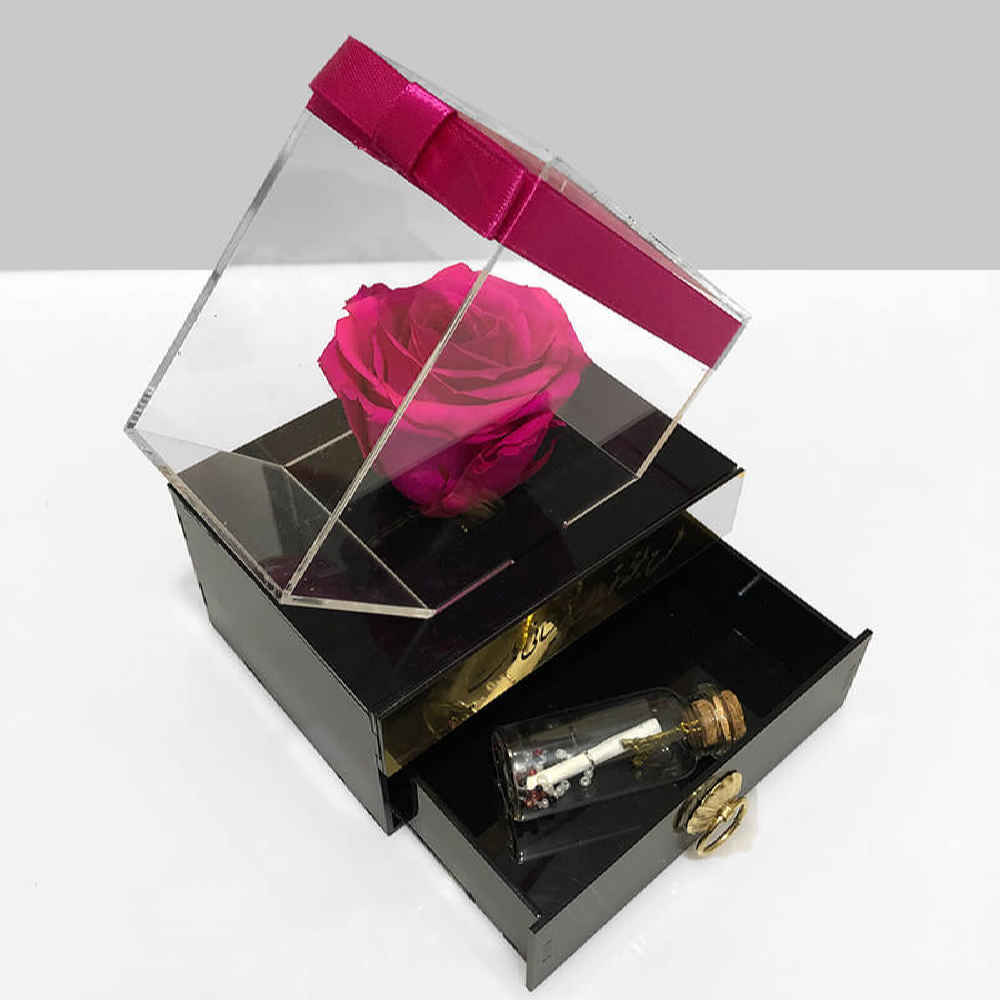 Pink Eternal Rose Box Model Diamond