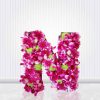 Pink Flower Box Model Letters