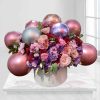 Pink Flower Box with Balloons Model Shadmaneh