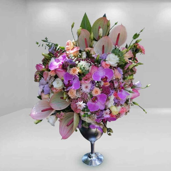 Pink Flower Vase Model Ilia