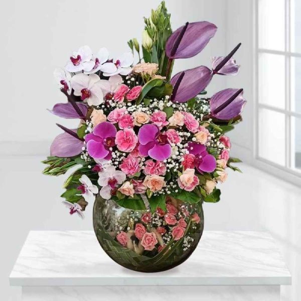 Pink Flower Vase Model Khoshbakht