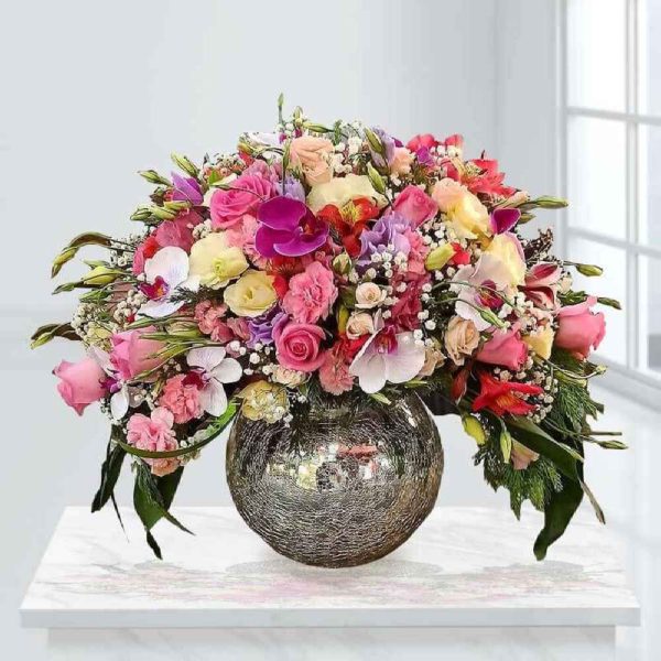 Pink Flower Vase Model Majnun