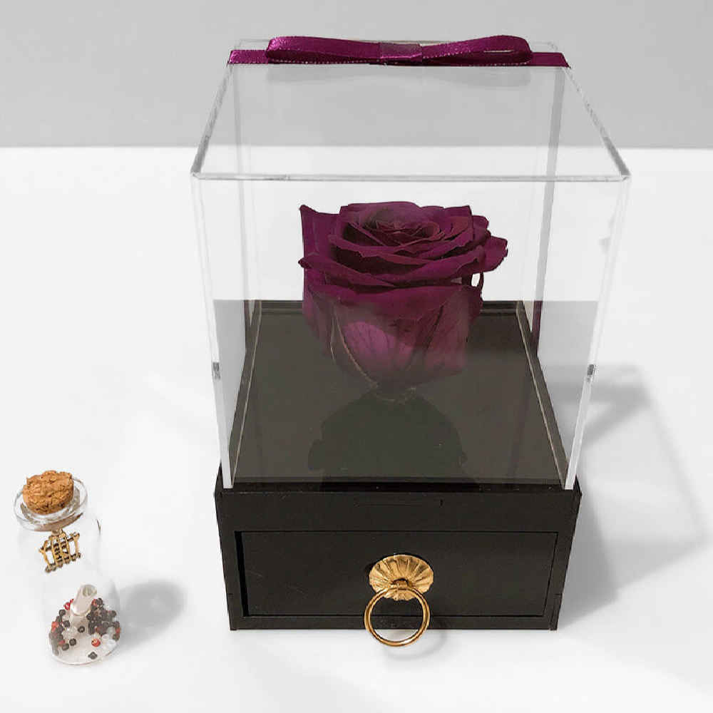 Purple Eternal Rose Box Model Love