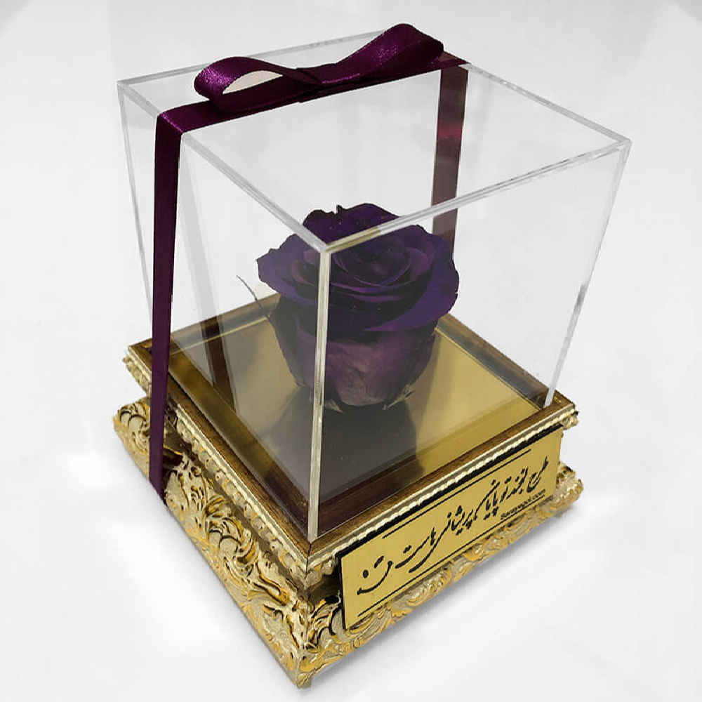 Purple Eternal Rose Box Model Royal