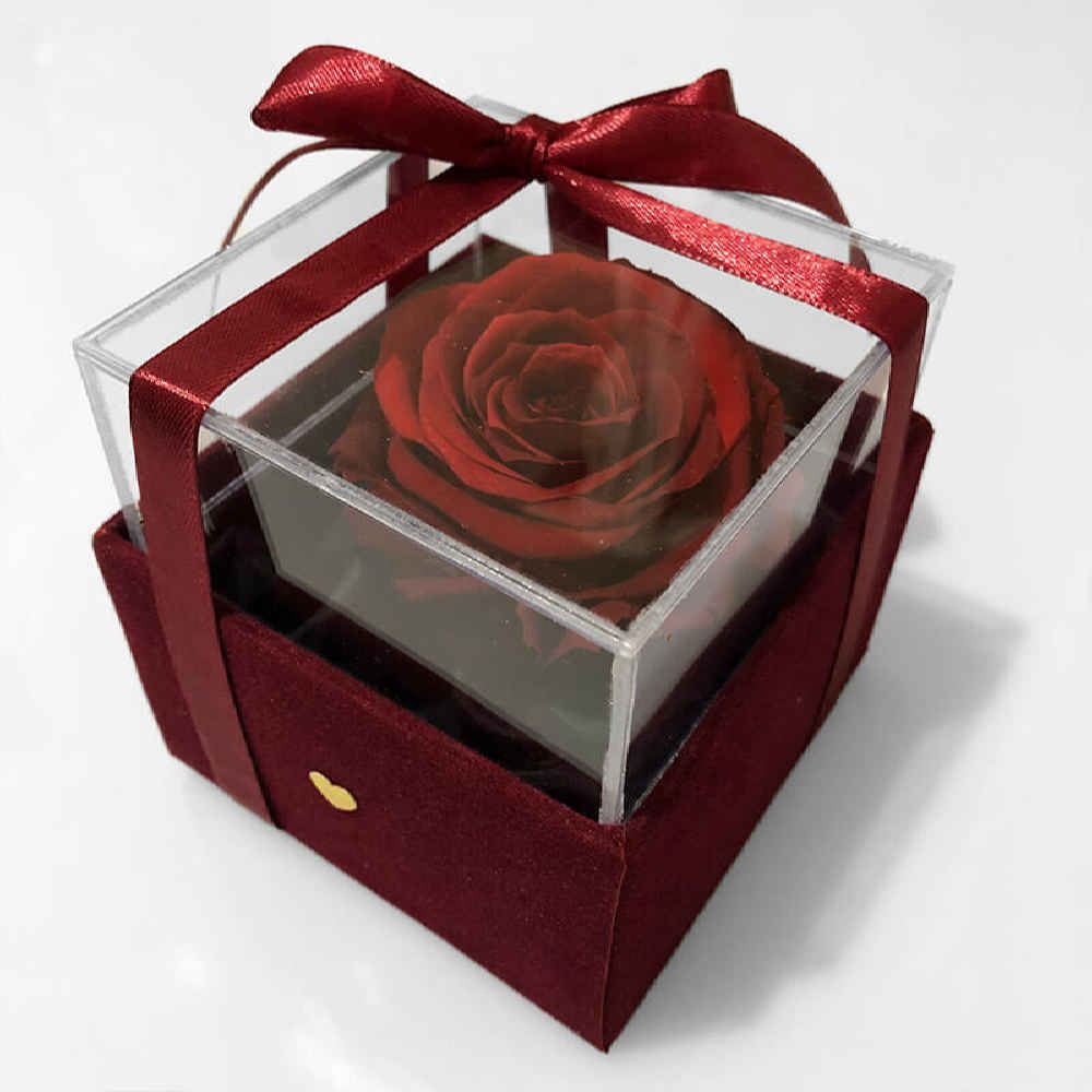 Red Eternal Rose Box Model Booseh
