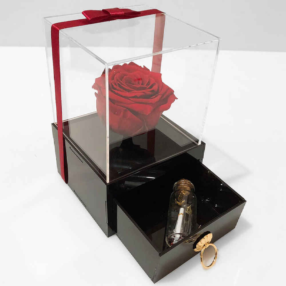 Red Eternal Rose Box Model Sanam