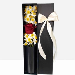 Rose & Daffodil Flower Box