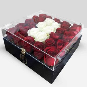 Rose Flower Box Model Leather