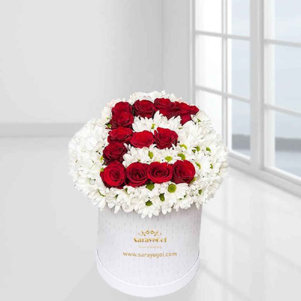 Rose Flower Box Model Letters