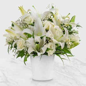 White Flower Vase Model Sepidar
