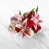 Rose & Lily Flower Bouquet – Elegant Arrangement for Anniversaries