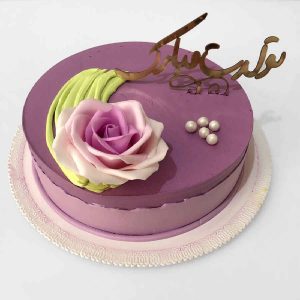 Purple Cake Model Birthday