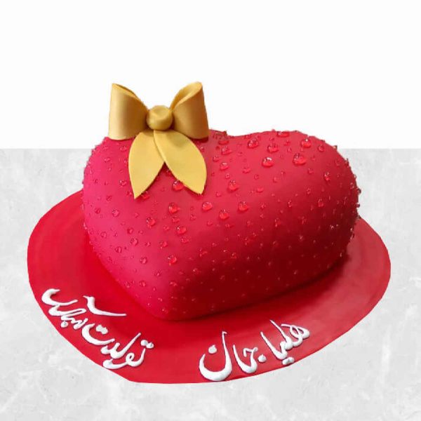 Red Heart Cake Model Luxury