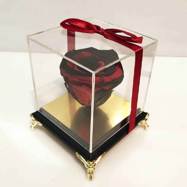 Black & Red Eternal Rose Box