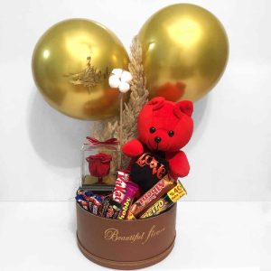 Eternal Rose Gift Set Box Model Teddy