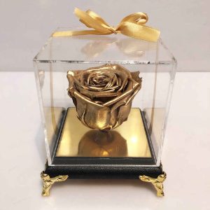 Golden Eternal Rose Box