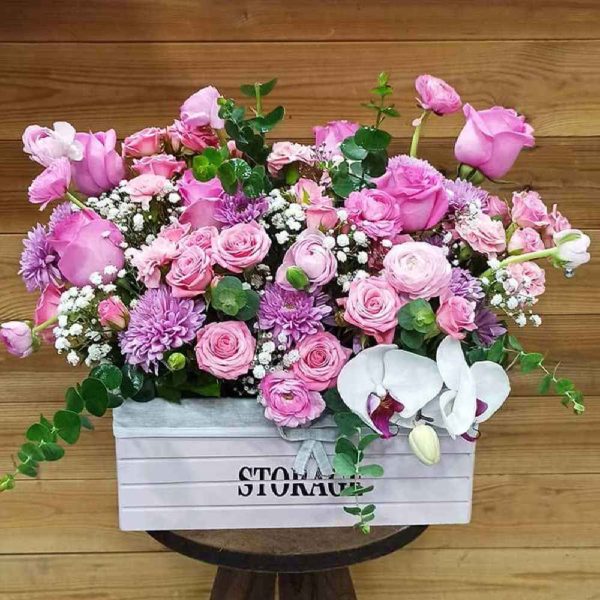 Pink Flower Box Model Royal