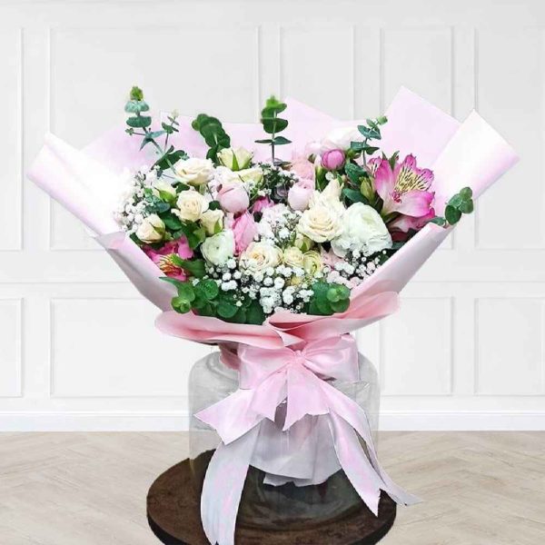 Pink Flower Vase Model Celine