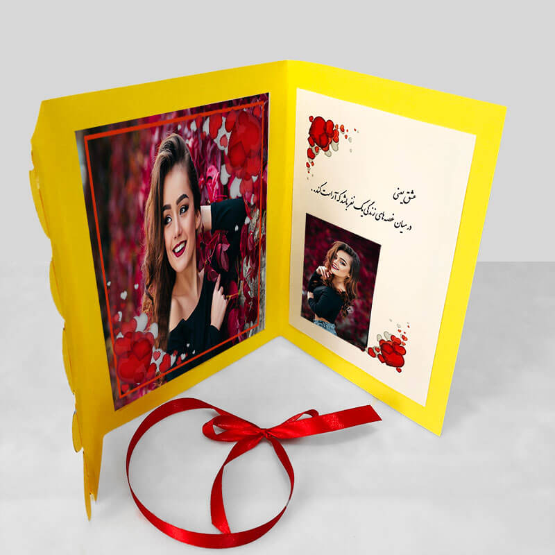 Yellow-Themed Pictorial Postcard – Personalized Postcard Delivery to Iran
