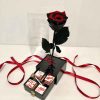 Beauty & the Beast Eternal Rose with Personalised Chocolates