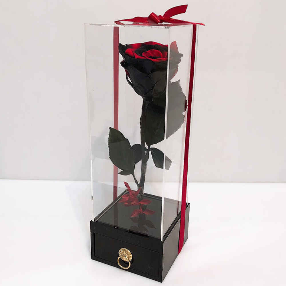 Beauty and Beast Eternal Rose & Personalized Chocolate