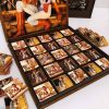 Personalised Chocolate with Carved Wooden Box