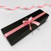Customized Name Chocolate Letter Box with Pink Ribbon