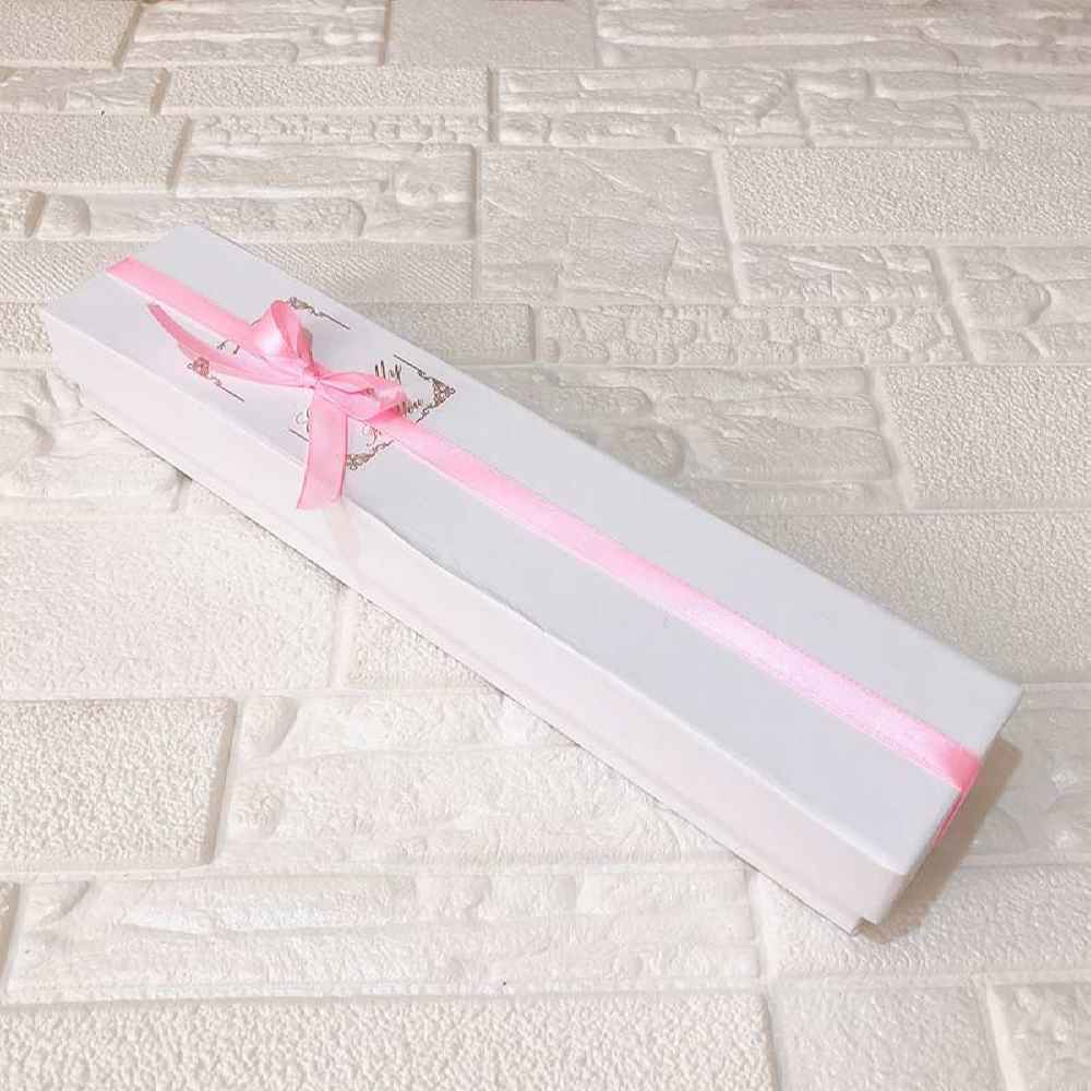 Customized Name Chocolate Box Pink & White