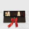 Customized Name Chocolate Letter & Eternal Rose Gift Set