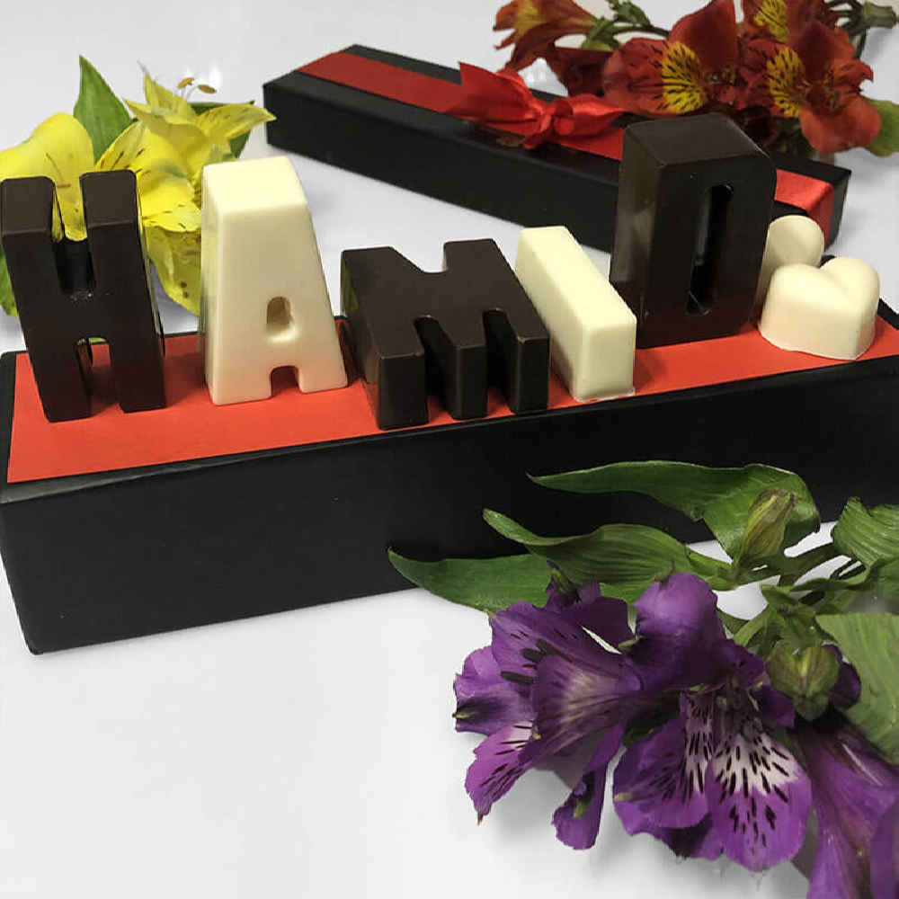 Customized Name Letters Chocolate Box