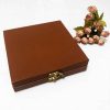 Luxury Personalised Chocolate Box with Leather Finish