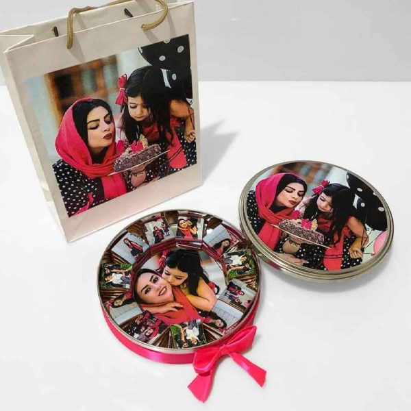 Personalized Chocolate Box With Round Metal Box