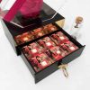 Pink Eternal Rose with Personalised Chocolates