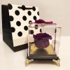 Purple Eternal Rose with Personalised Chocolate Set