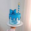 Bow Design 2D Round Cake – Elegant Birthday or Bridal Shower