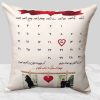 Custom Date & Photo Velvet Cushion