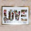 Personalized Sound Wave Print Frame with Custom Name Design