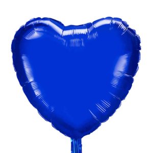 Blue Heart-Shaped Foil Balloon