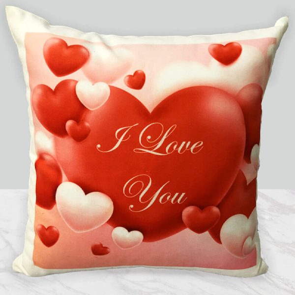 I Love You Romantic Velvet Cushion