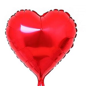 Red Heart-Shaped Foil Balloon