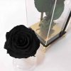 Black Eternal Rose Box with Black Base – Classic & Elegant