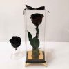 Black Eternal Rose Box with Black Base – Classic & Elegant