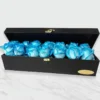 Blue Dutch Rose Gift Box – 14-Stem Elegant Leather Arrangement, Perfect for Birthday Gifting (2)